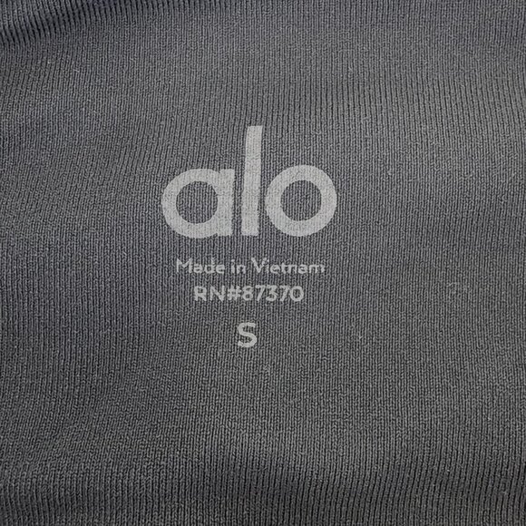 ALO Yoga Gray Moto Leggings Nylon Spandex Mesh Active Running Workout Gym Fit - Picture 4 of 16